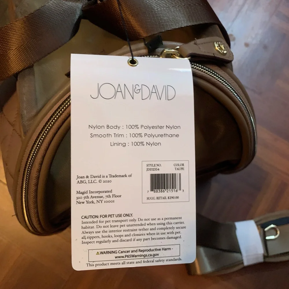Joan&David Pet Carrier Duffle Bag